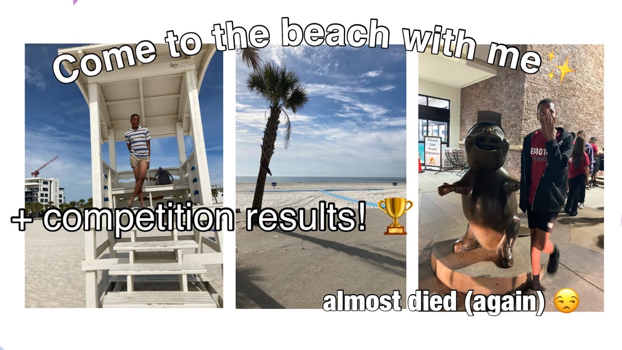 Come to the beach with me!! ✨🌊🏄 (a vlog) || 2023 Marching Band Competition Weekend ||
