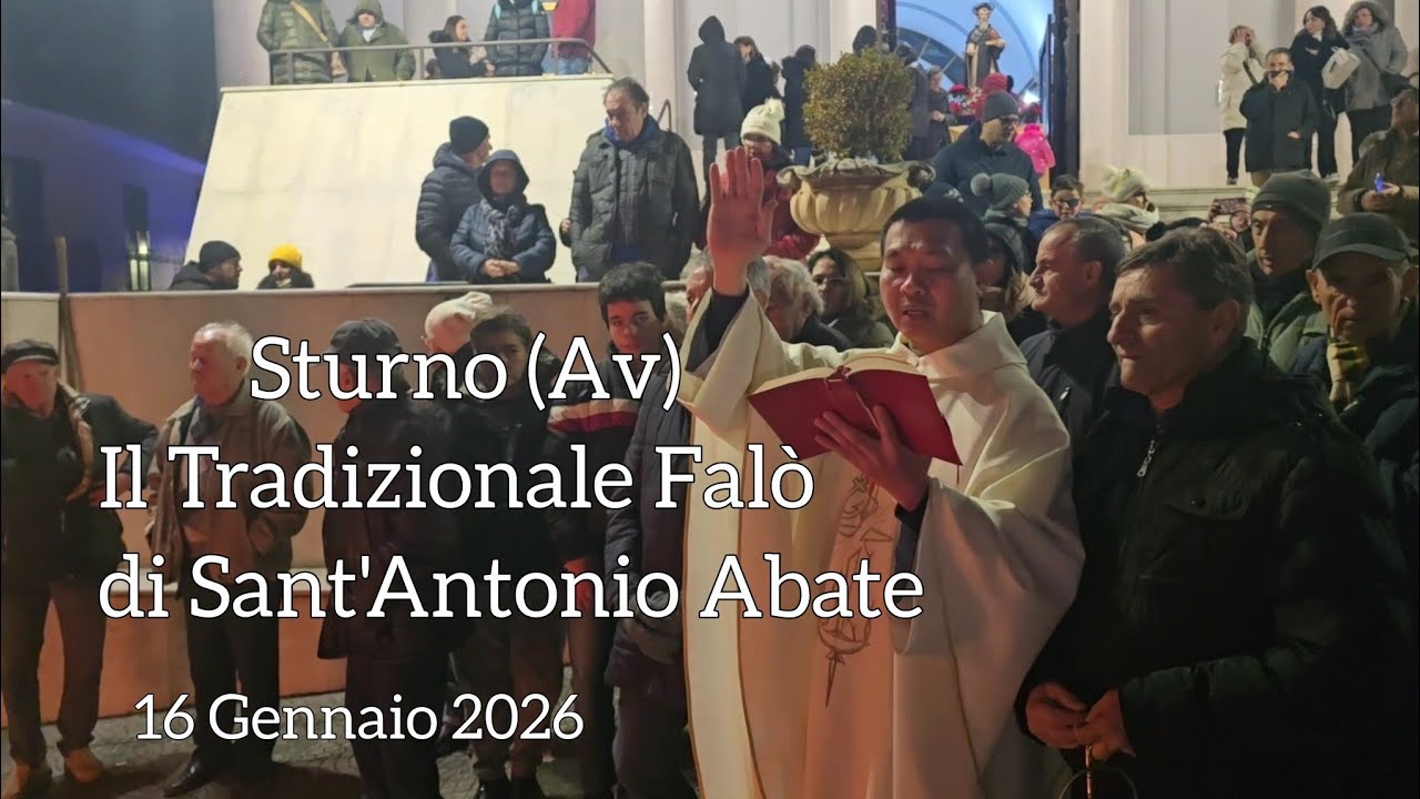 Sturno (Av) Tradizionale Falò di Sant'Antonio Abate 16 Gennaio 2026