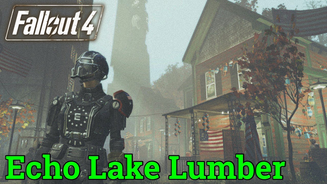 Echo Lake Lumber (Fallout 4 PS5) Settlement Building, Far Harbor, Enclave Outpost.