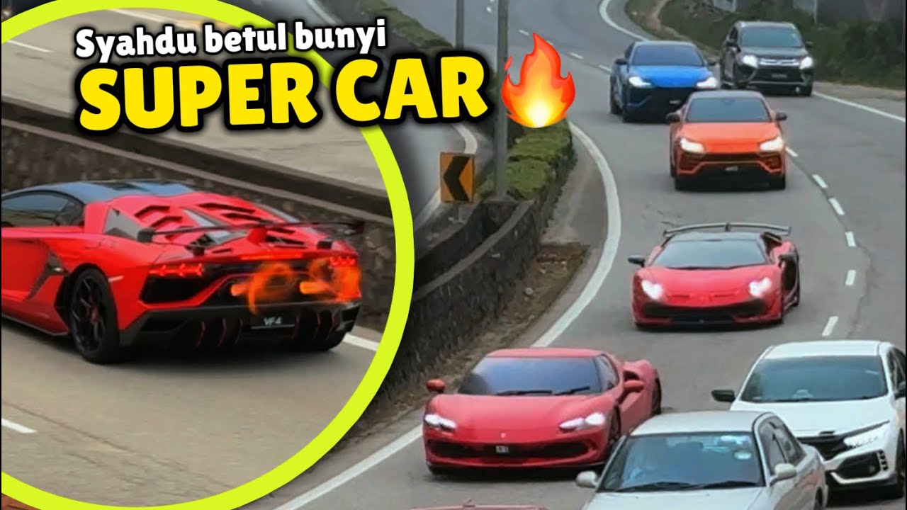 SUPERCAR naik Genting, bunyi KUAT & SYAHDU BETUL! - Lamborghini, Ferrari, Porsche, semua belanja!