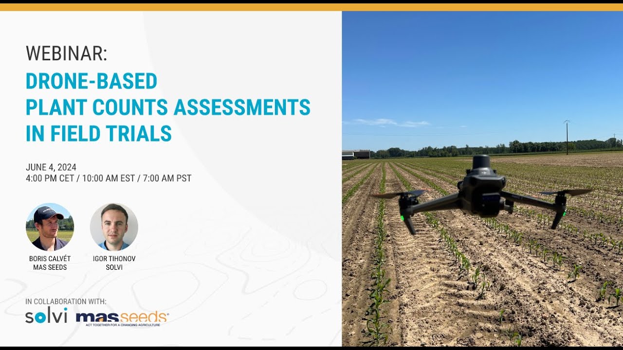 Webinar: Drone-based plant counts assessments in field trials