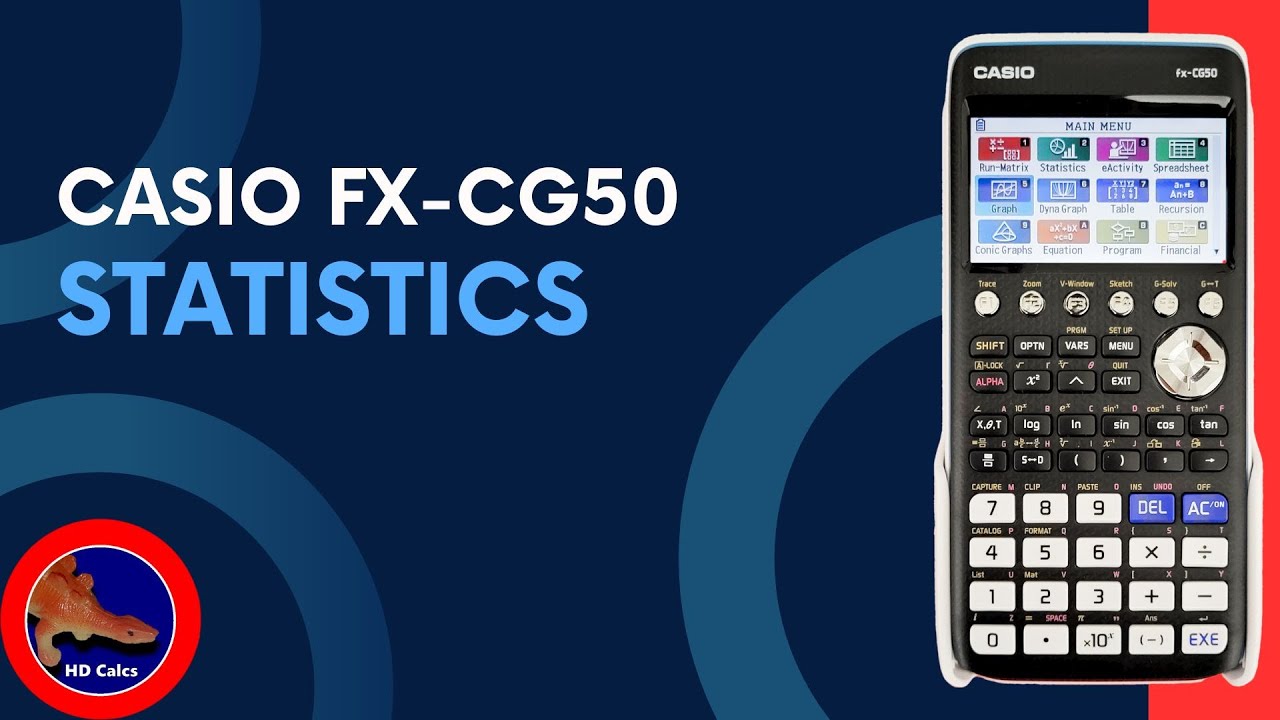 How to use Standard Deviation and other Statistics on the Casio fx-CG50 Graphing Calculator