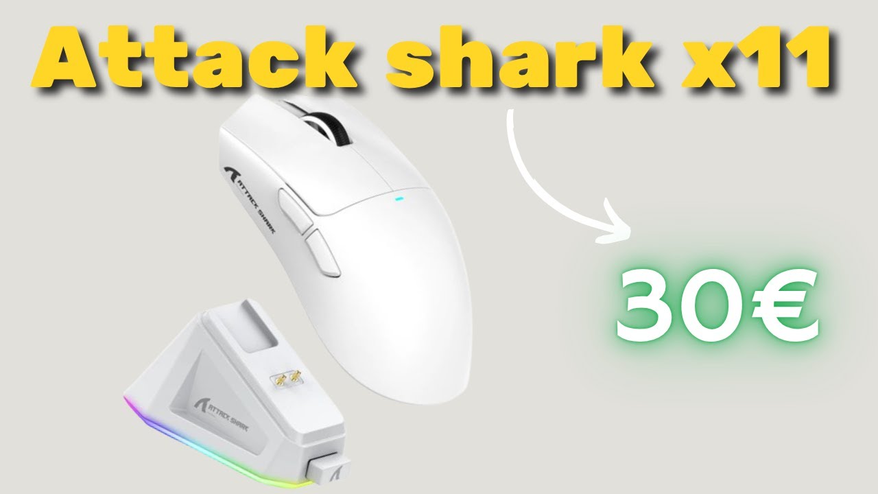 ATTACK SHARK X11 migliore mouse da 30&euro;? RECENSIONE - GAMEPLAY- UMBOXING E TEST - DRAG CLICK