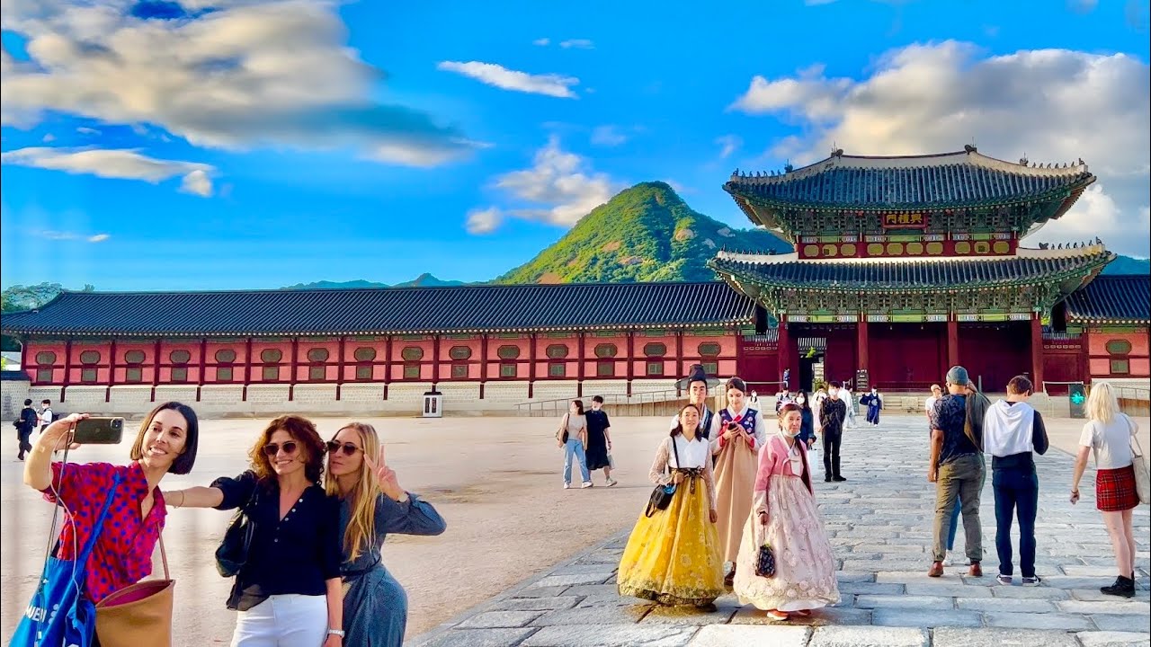 [4K SEOUL] '문화가 있는 날' 경복궁에서 광화문광장을 지나 청계천까지 산책 (Binaural Sounds) Gyeongbokgung to Cheonggyecheon