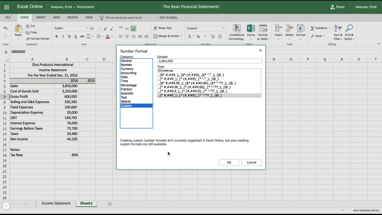 Учебник Excel: как создать отчет о прибылях и убытках