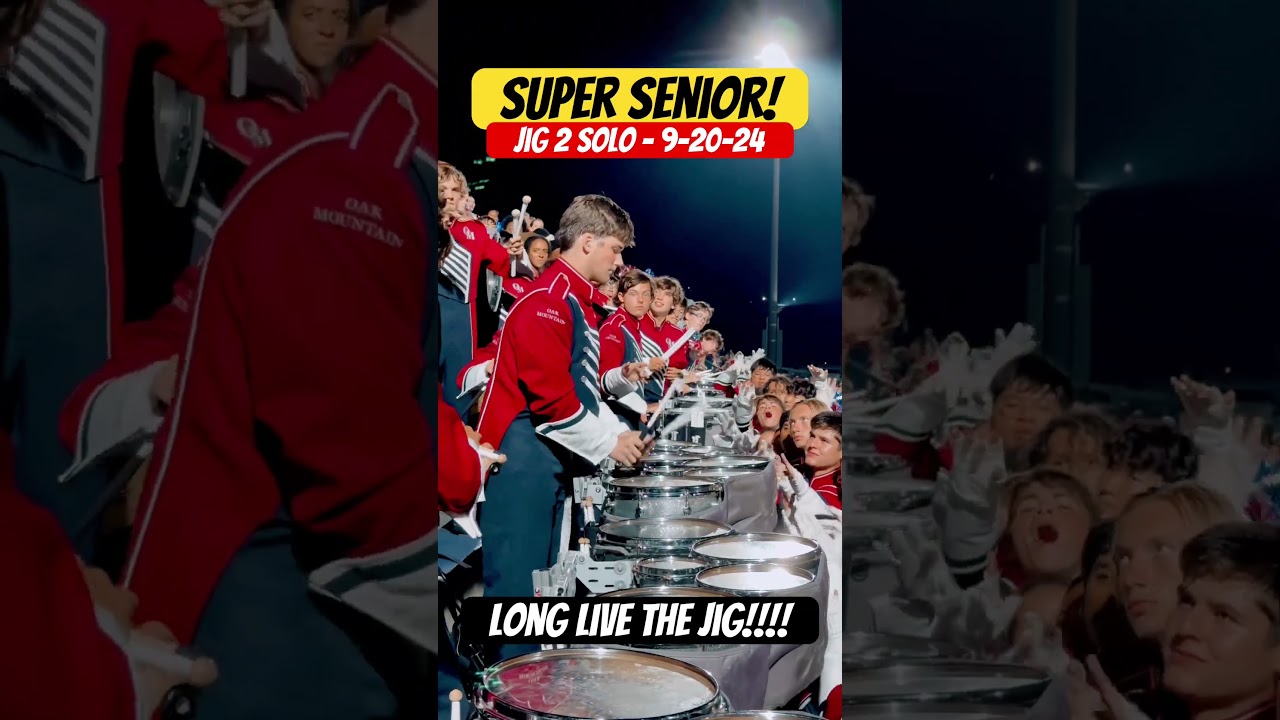 5-STAR Senior - Jig 2 SOLO!  #jig2 #drums #shorts #homecoming