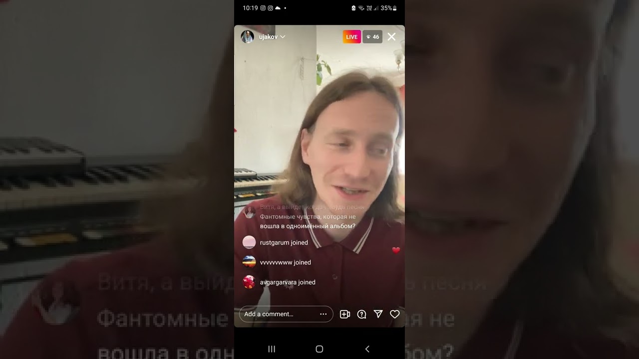 Viktor Uzhakov @ujakov Instagram live - 5th June 2022