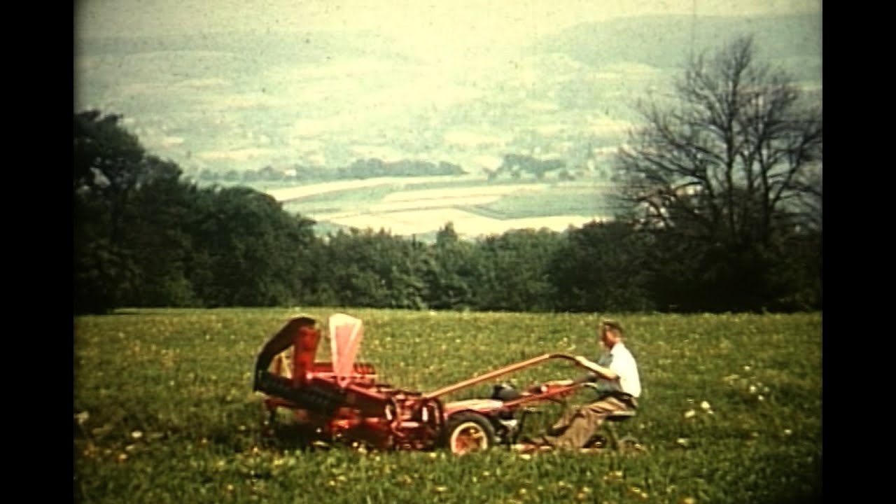 Bucher Landtechnik Museum - Einachsmäher im Einsatz 1958