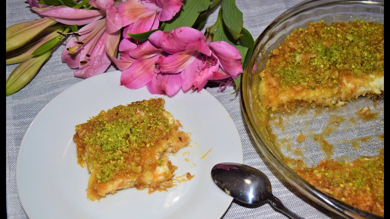 kunafa simple and easy recipe | شیرینی کنافه لذیذترین دسر ترکی با آسان ترین شیوه