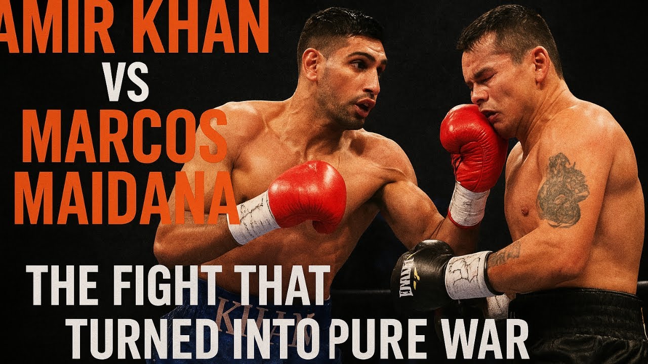 “Amir Khan vs Marcos Maidana — The Fight That Turned Into PURE WAR (Full Cinematic Breakdown)”