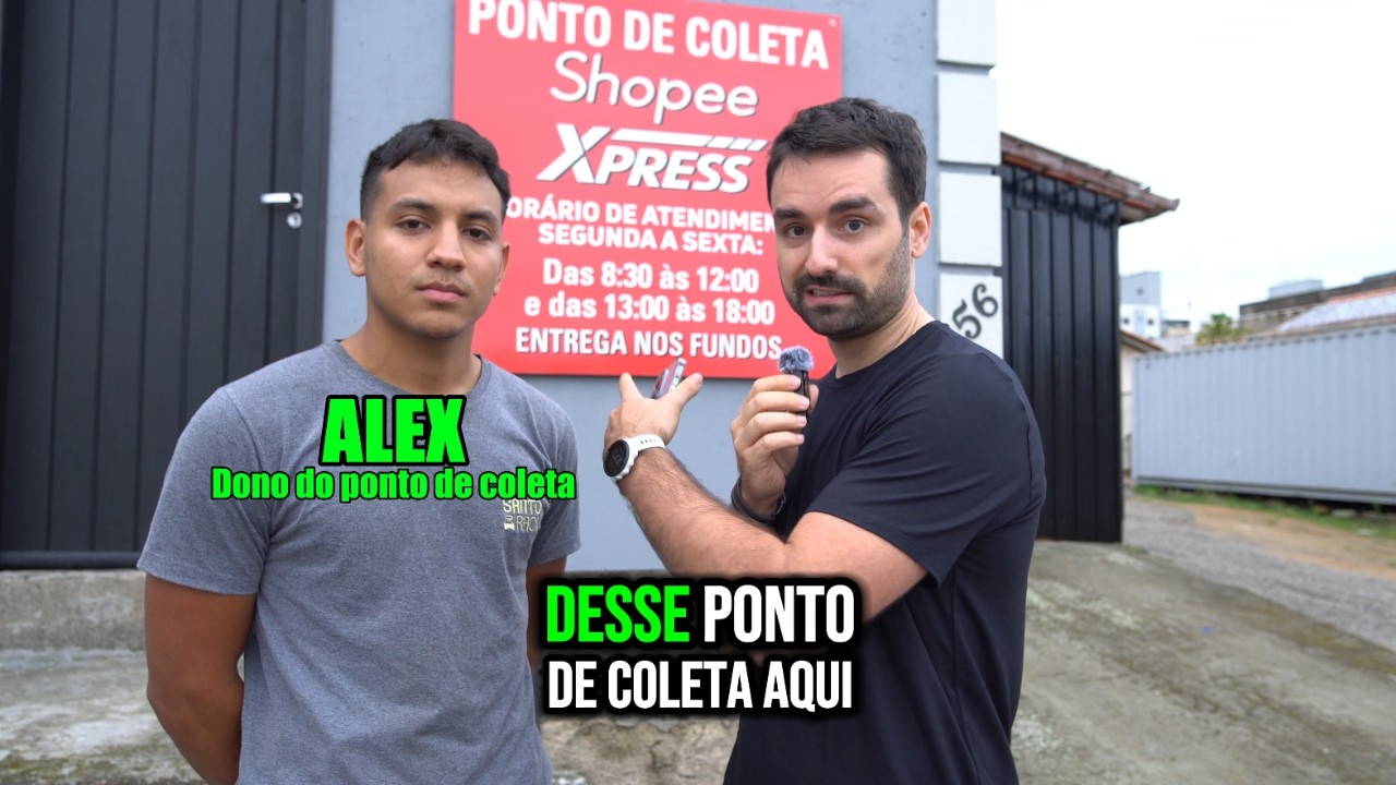 respondendo perguntas sobre ponto de coleta Shopee