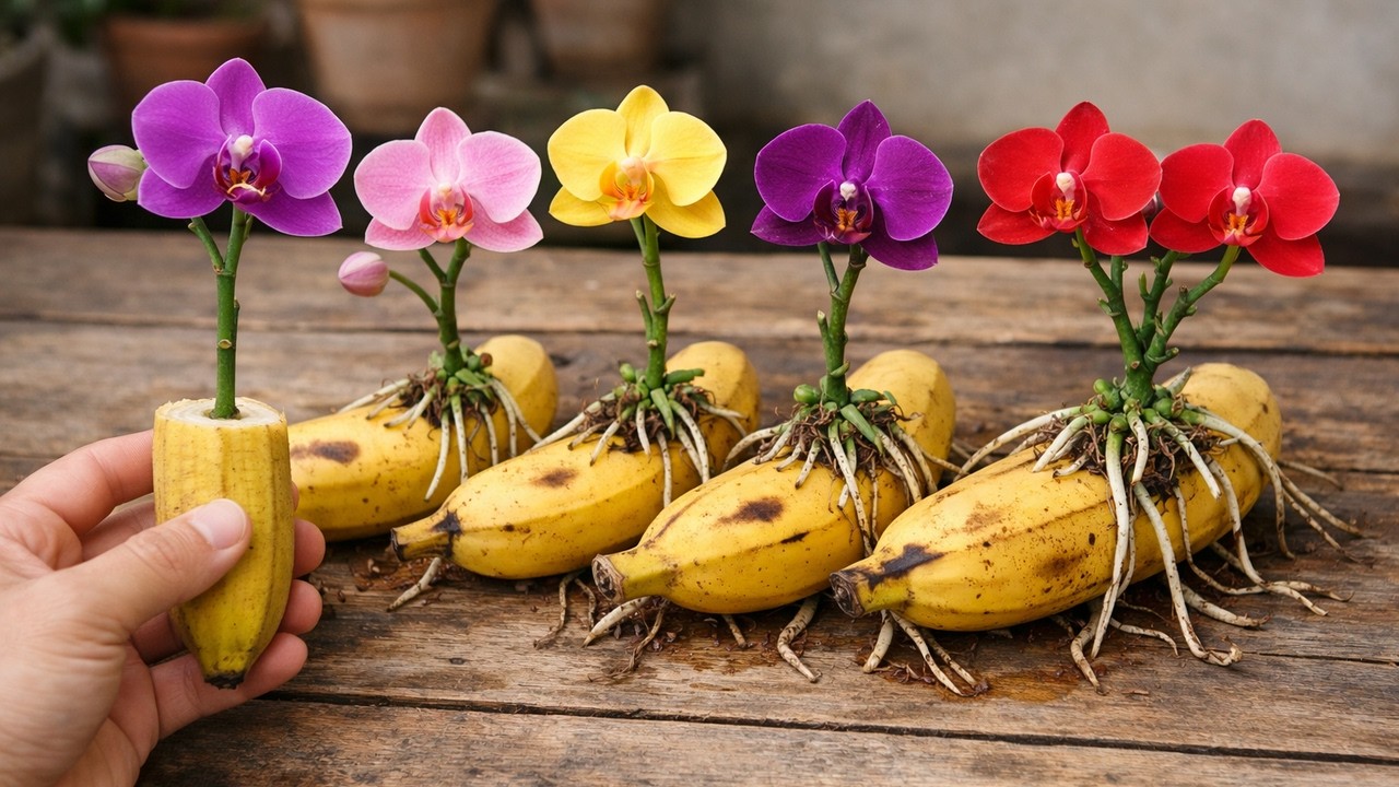 Tips to revive thousands of withered orchid stems! 500 roots sprout quickly.