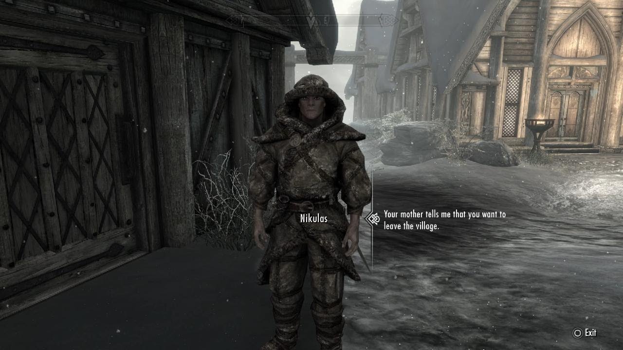 Skyrim | Convince Nikulas to Stay in Skaal Village | Miscellaneous Objective | 4K