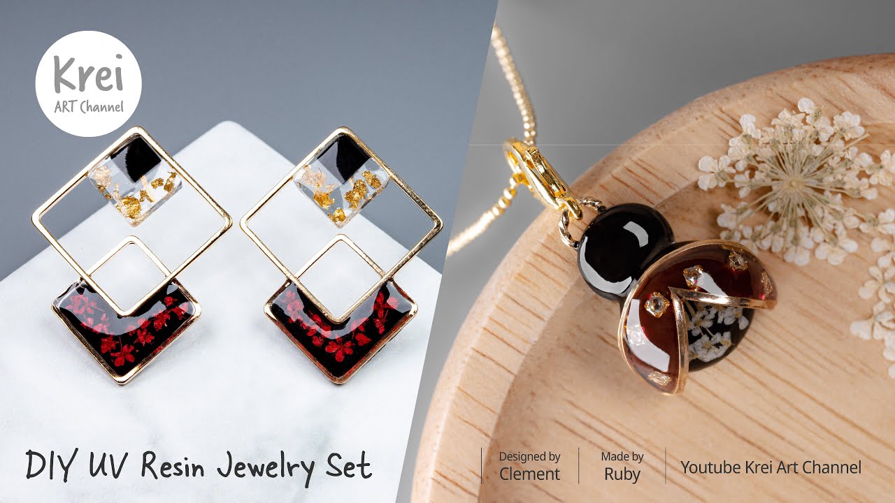 【UVレジン】夢のようなエレガントなアクセサリー制作〜♪ UV Resin - Creating Dreamlike Elegant Accessories！
