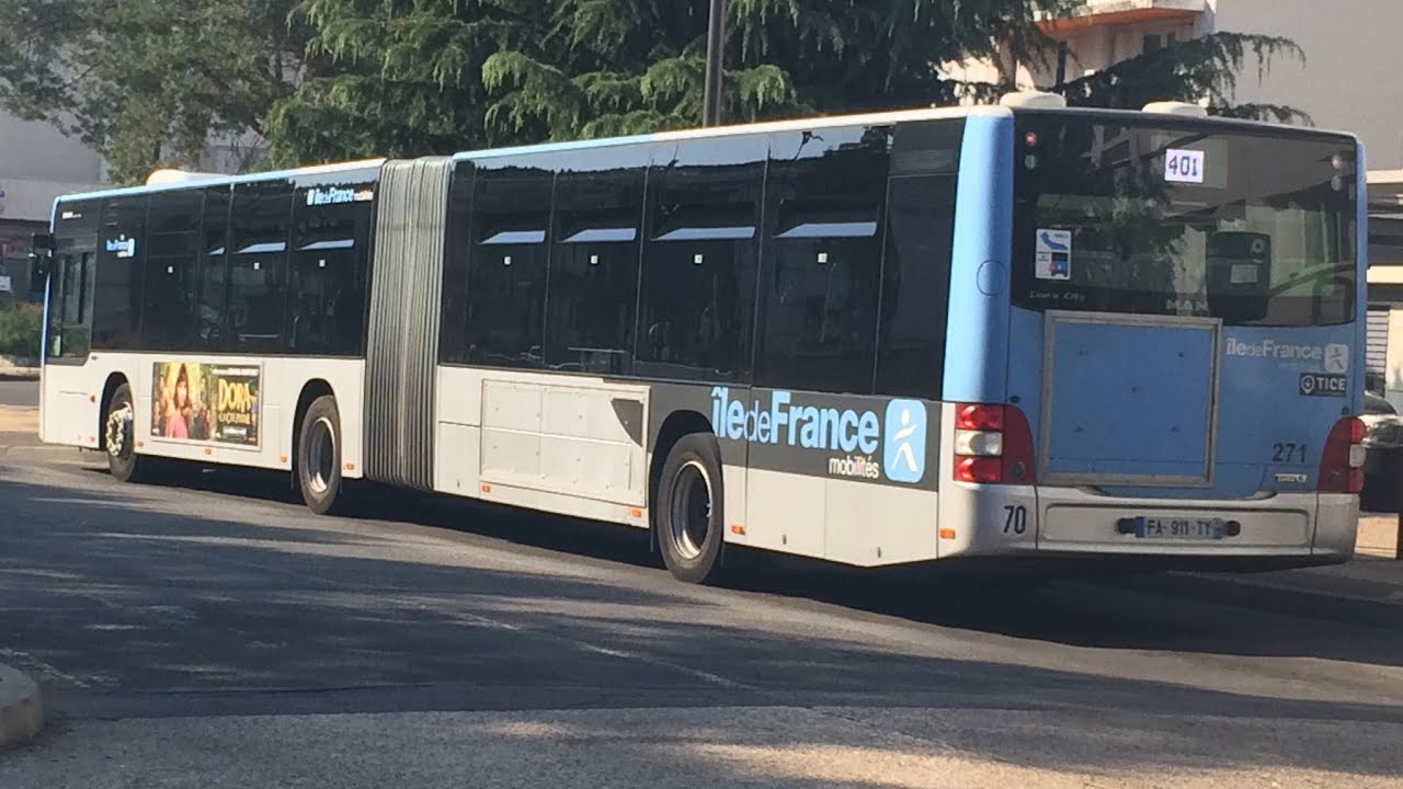 Bus TICE- Ligne 401- Evry - Courcouronnes Centre_Bois Clairs (Déviation !) - [HD]