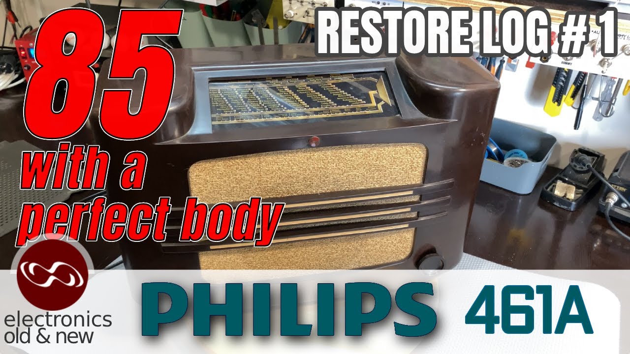 She's 85, and has a perfect body. Philips 461A restoration - part 1.