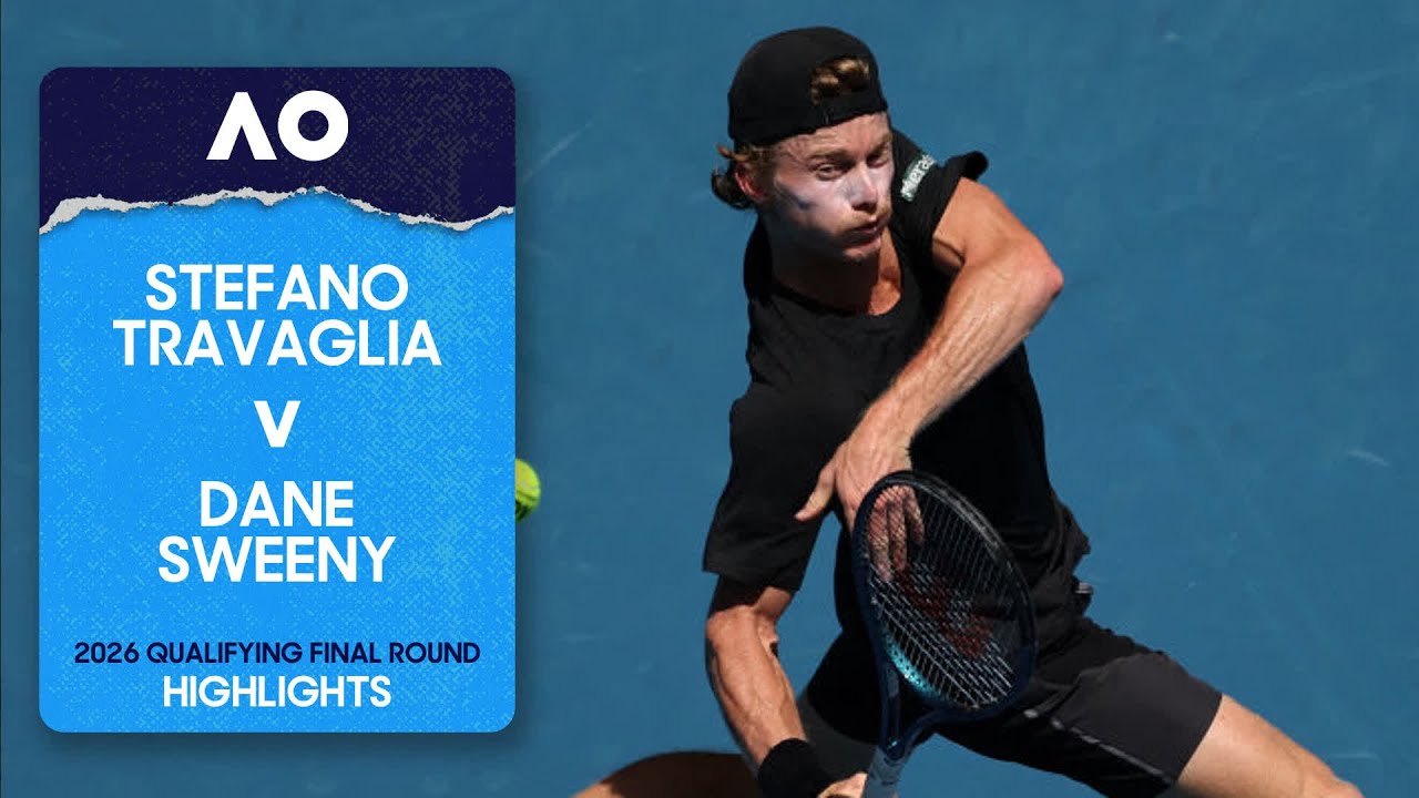 Stefano Travaglia v Dane Sweeny Highlights | Australian Open 2026 Qualifying Final Round