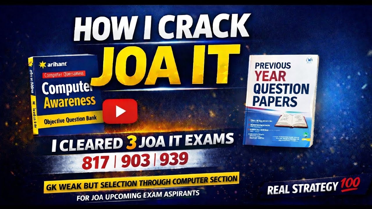 🔴👉JOA IT Success Story | How I Cleared JOA IT 817 903 939 Real Strategy For Upcoming JOA Exam 2026