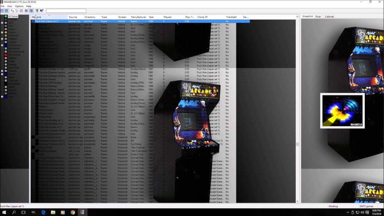 MAMEUI64 0.175 (Config, HLSL, Vector, Full Guide). + Links to My MAME, HLSL & Bezel Art!