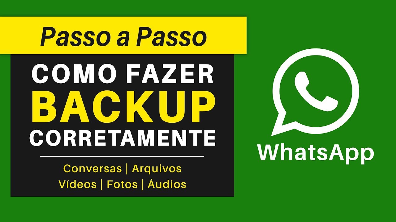 Como Fazer BACKUP do WhatsApp Corretamente | Passo a Passo | Android