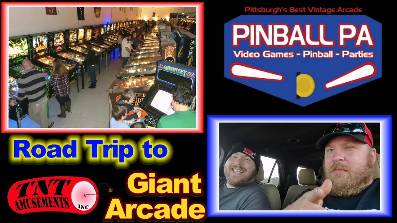 #1609 The TNT Twins tour the PA PINBALL Arcade with 300 games- Pittsburgh PA - TNT Amusements