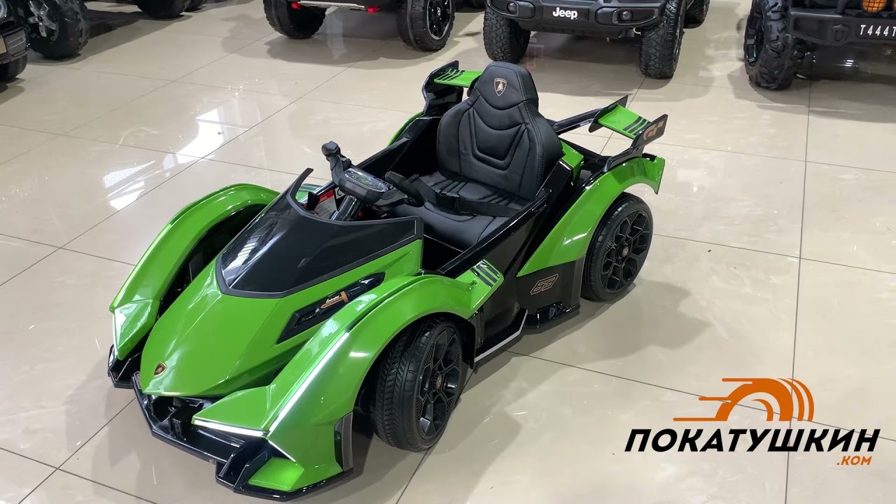 Новинка! Детский электромобиль-спорткар Lamborghini Vision Grand Turismo. Максимальная комплектация!