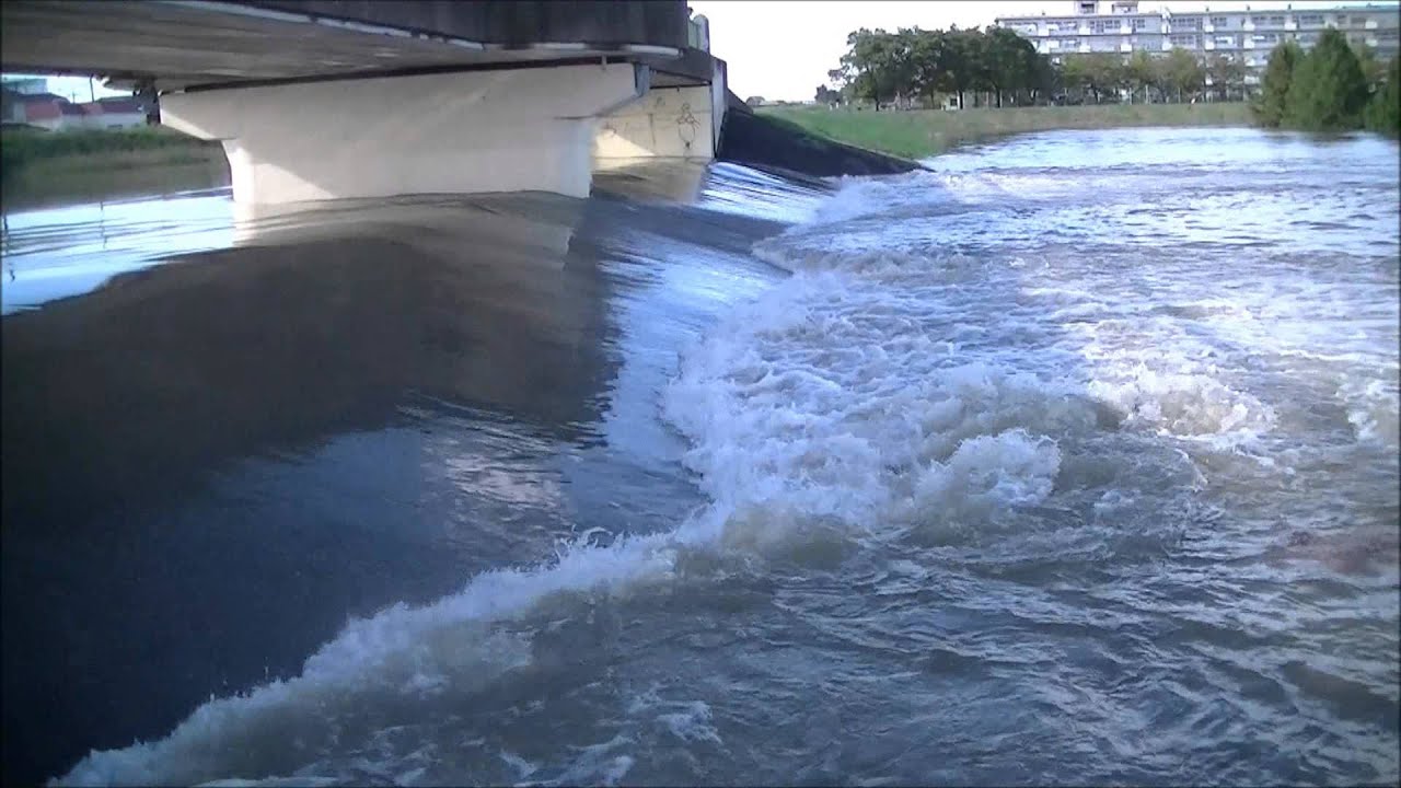 新方川の越流堤