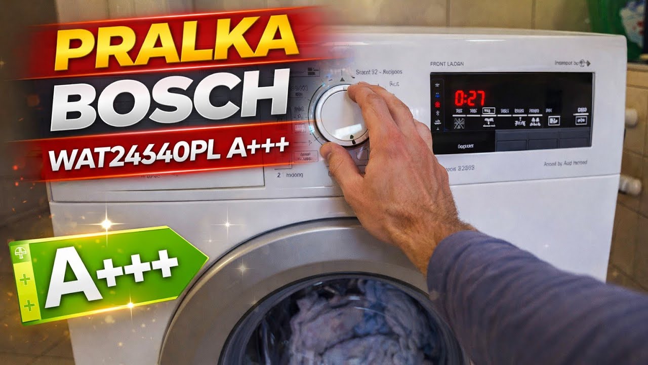 Pralka Bosch WAT24340PL 8kg pierwsze uruchomieniei zalety i parametry