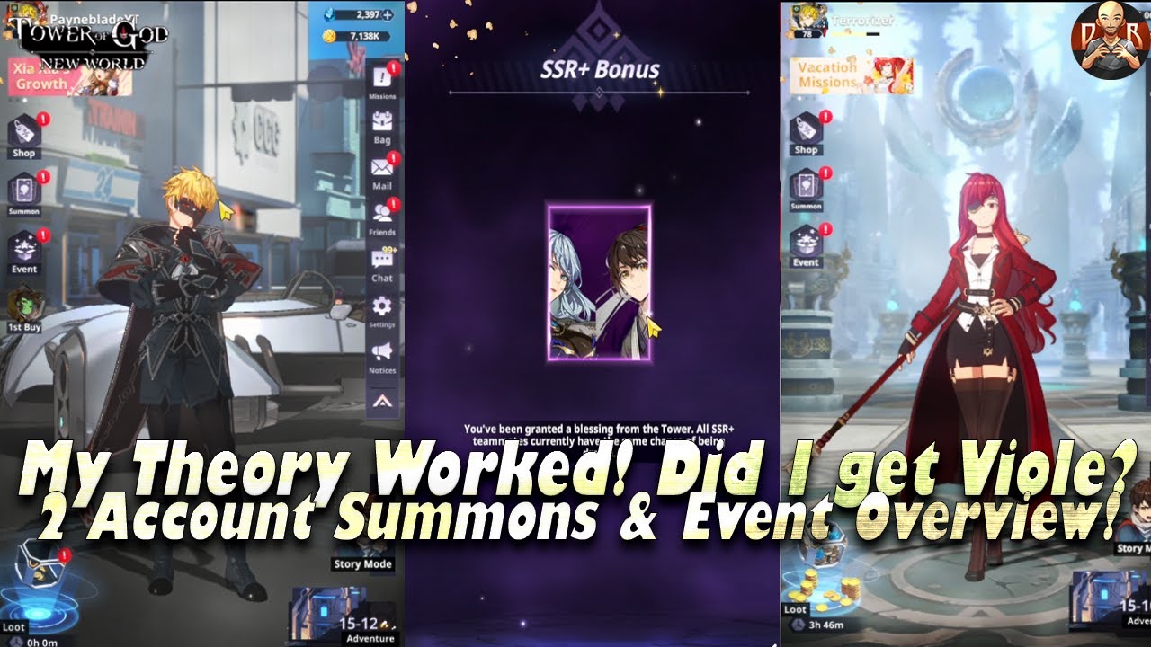 [Tower of God: New World] - My Theory Worked! Did I Get Viole!?? 2 Account summons... Rollercoaster!