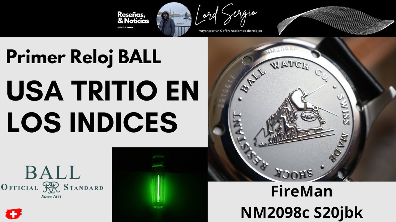 🚦&iexcl;20 a&ntilde;os de luz propia! rese&ntilde;a Reloj Ball Fireman nm2098c s20j bk autom&aacute;tico