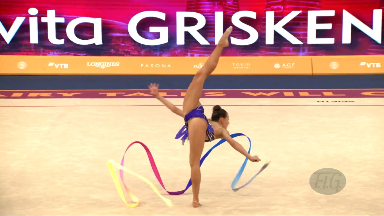 GRISKENAS Evita (USA) - 2019 Rhythmic Worlds, Baku (AZE) - Qualifications Ribbon
