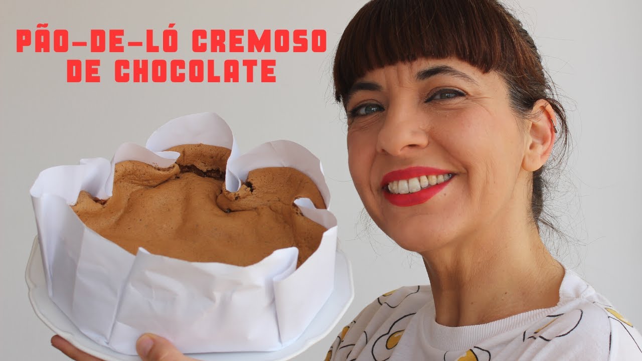 Pão-de-ló cremoso de chocolate