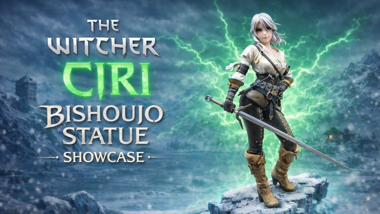 Ciri The Witcher Bishoujo Statue Showcase | Cirilla Kotobukiya Figure Review