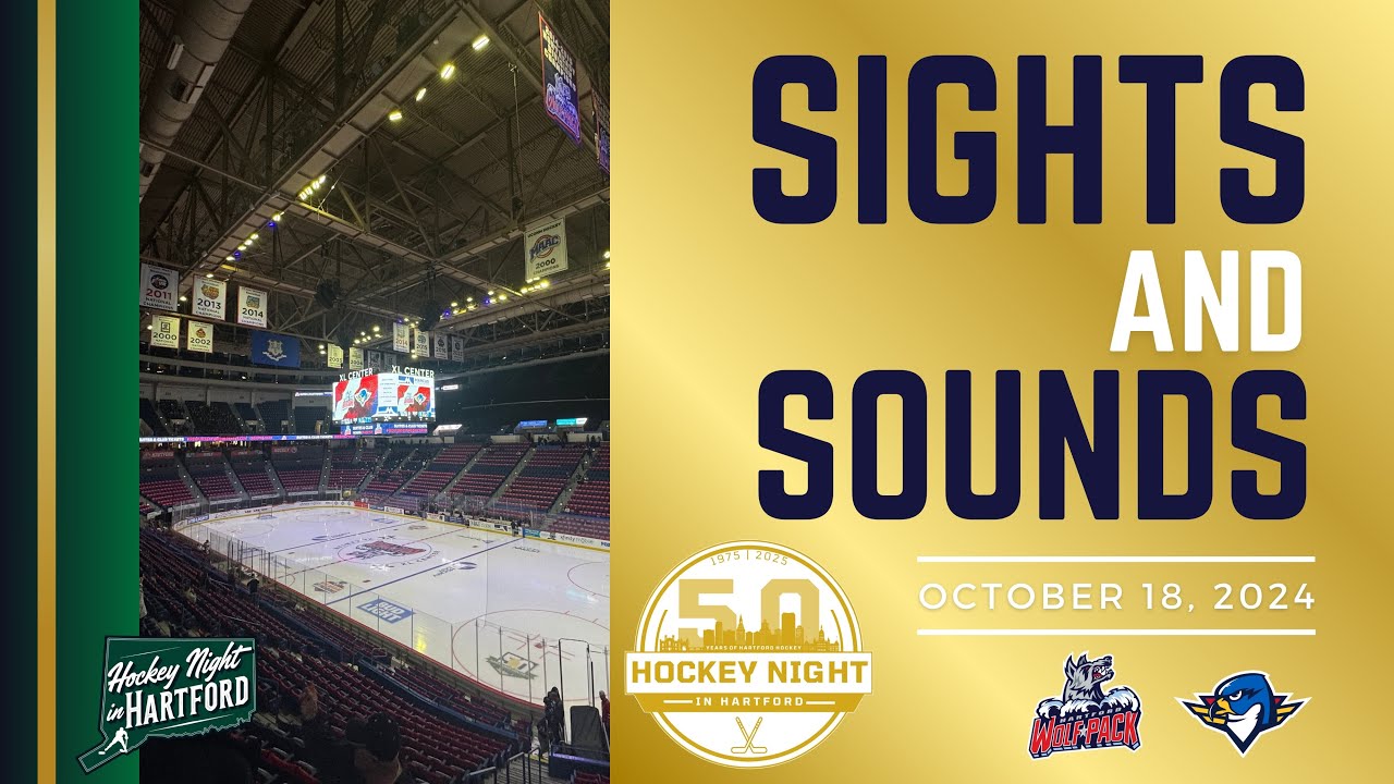 Sights and Sounds: Hartford Wolf Pack Home Opener vs. Springfield Thunderbirds 10/18/2024