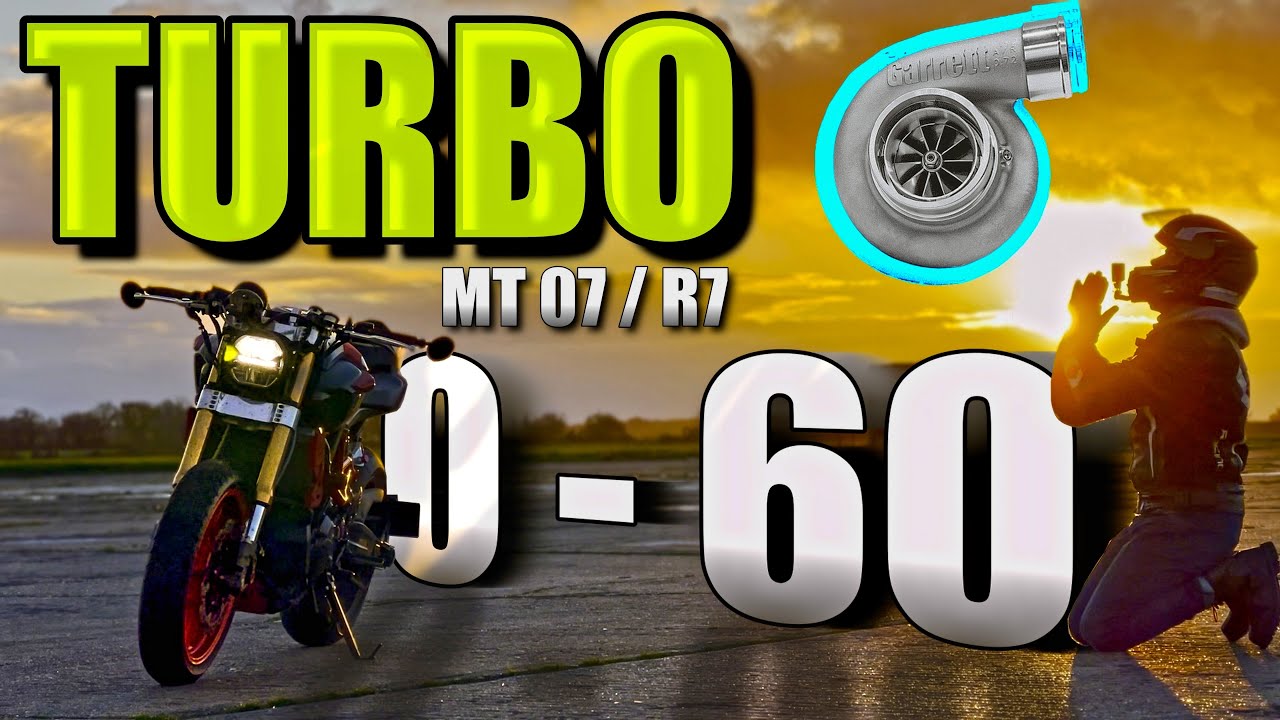 Yamaha MT07 TURBO - Testing 0-60mph !