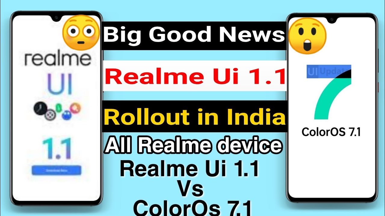 Big Good News Realme UI 1.1 Rollout in India