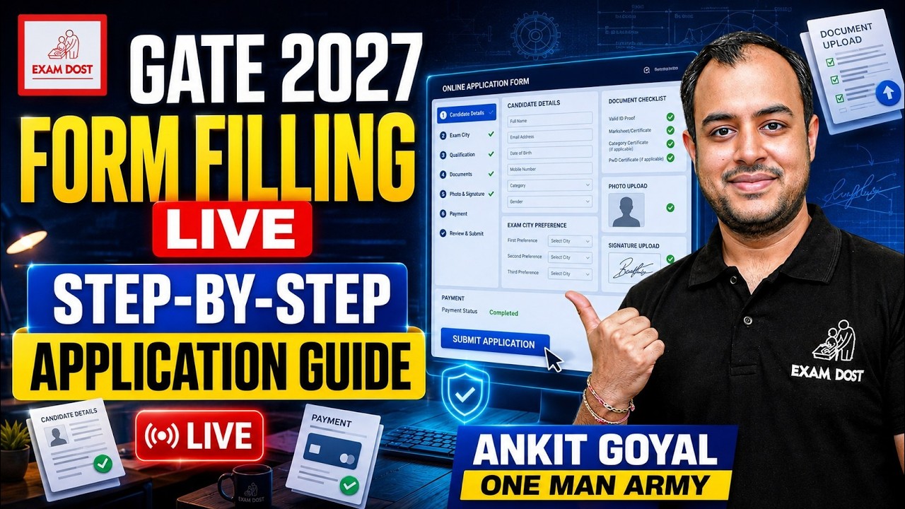 GATE 2027 Form Filling Live | Step-by-Step Application Guide | Ankit Goyal | One Many Army