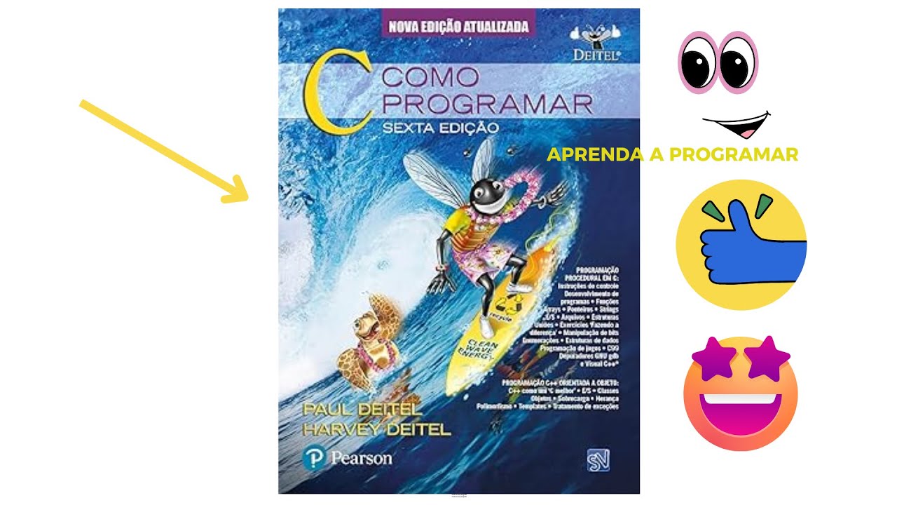 Livro, C++ Como Programar, 5 edição. Aprenda a programar. Link para compra do livro na descrição.