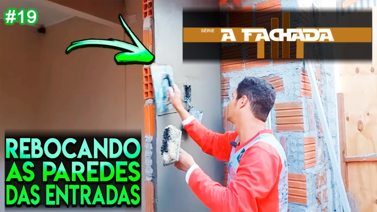 Como rebocar as paredes da entrada? 