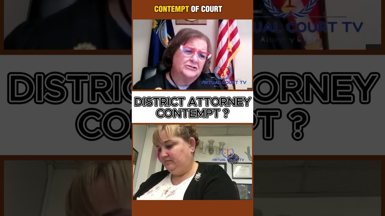 Judge Webster HUMILIATES District Attorney &ndash; Held in Contempt