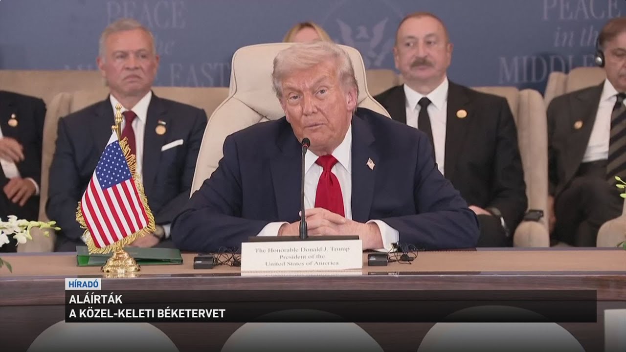 Aláírták a közel keleti béketervet