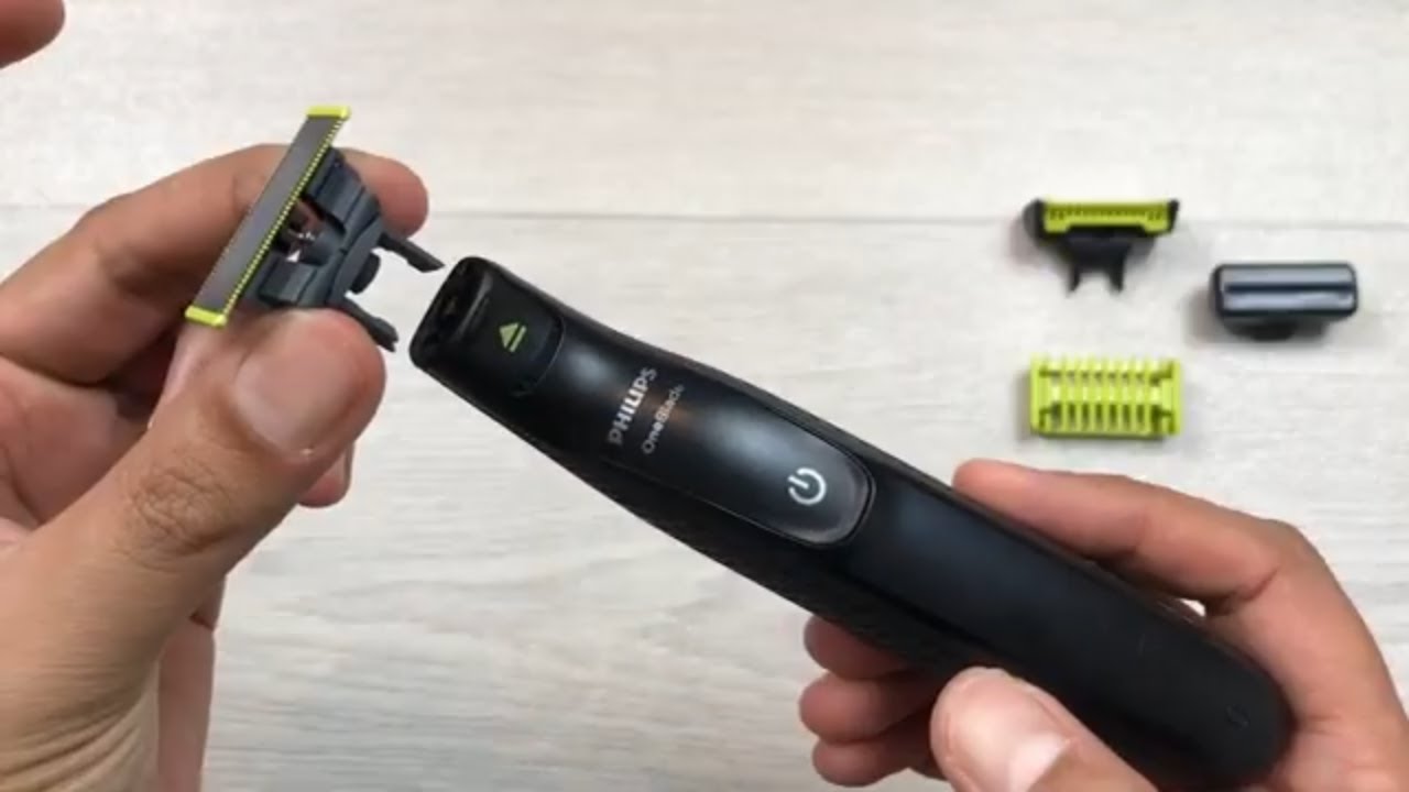 Philips One Blade QP2530-Z — как установить сменные лезвия и аксессуары