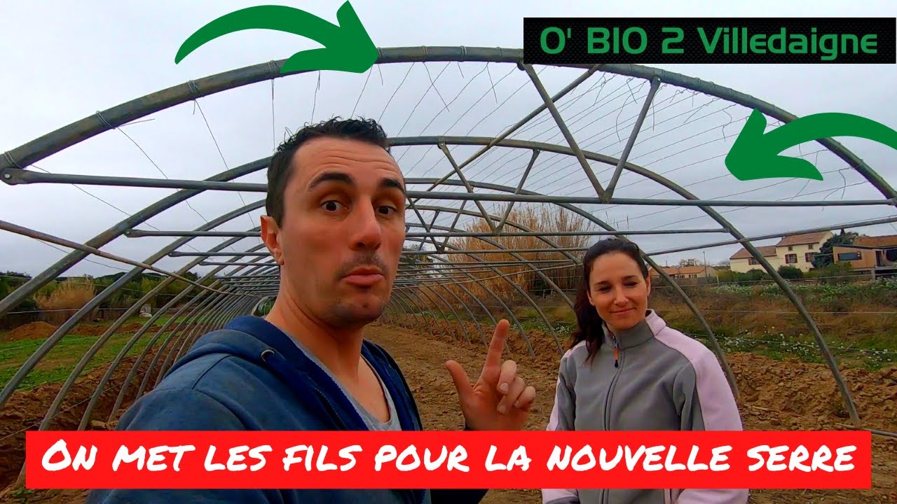 On pose les fils pour la nouvelle, on vous montre ca!