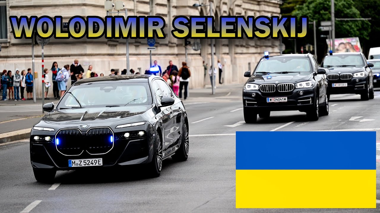 POLIZEIESKORTE von WOLODIMIR SELENSKIJ in Wien! 16.06.2025