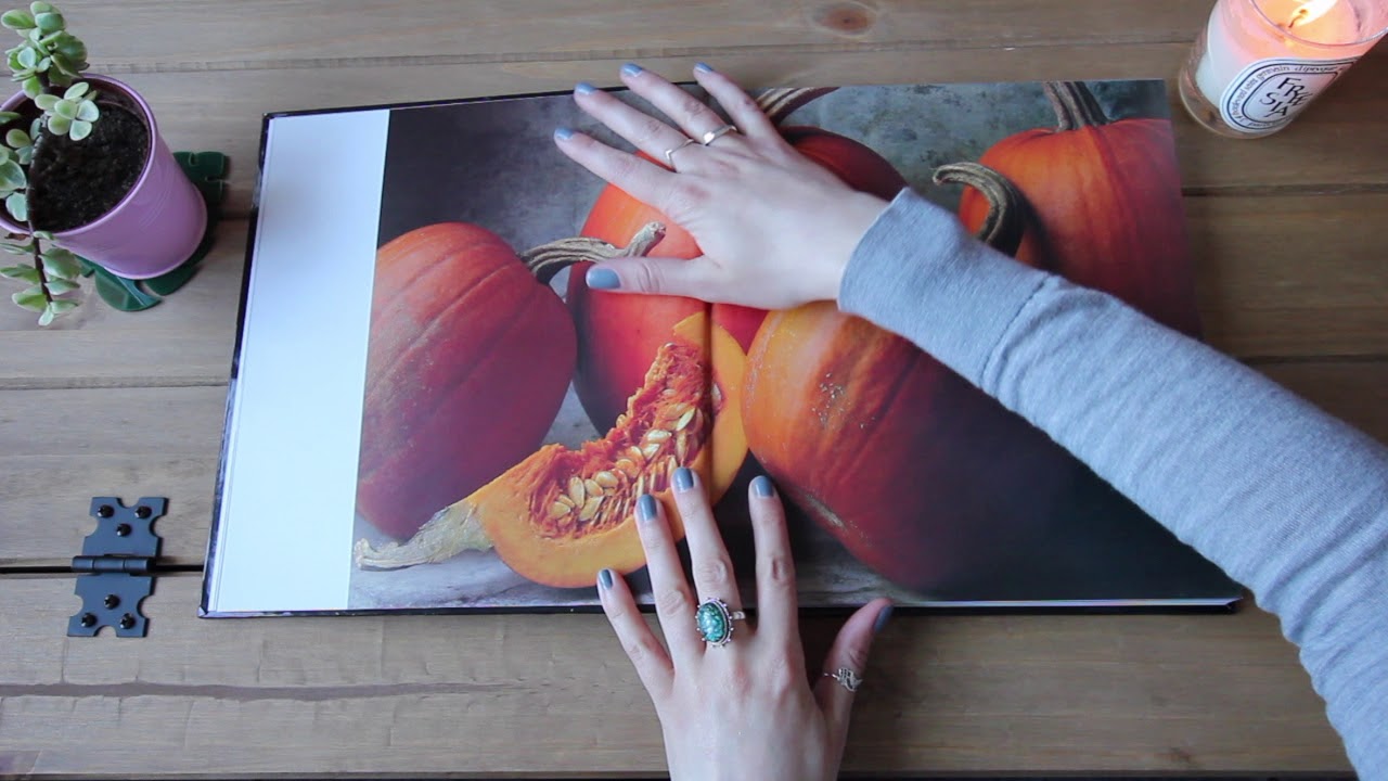 ASMR vegetarian cookbook reading for relaxation with page turning (softly spoken)
