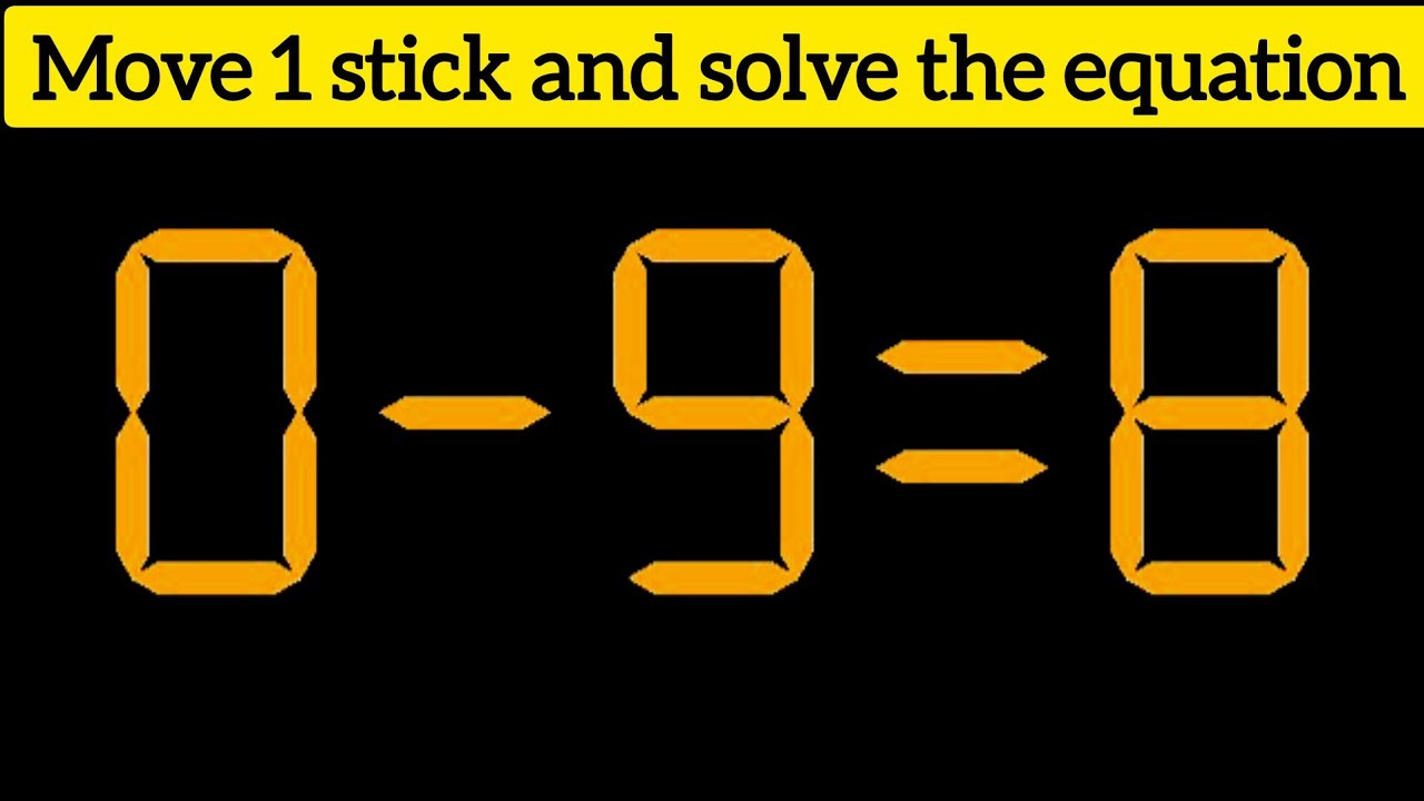  Matchstick  Puzzle Equation Series ( part #1) | Best Brain Teaser. 