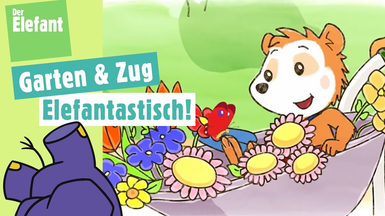 Bobo im Garten & Bobo fährt Zug | Der Elefant | WDR