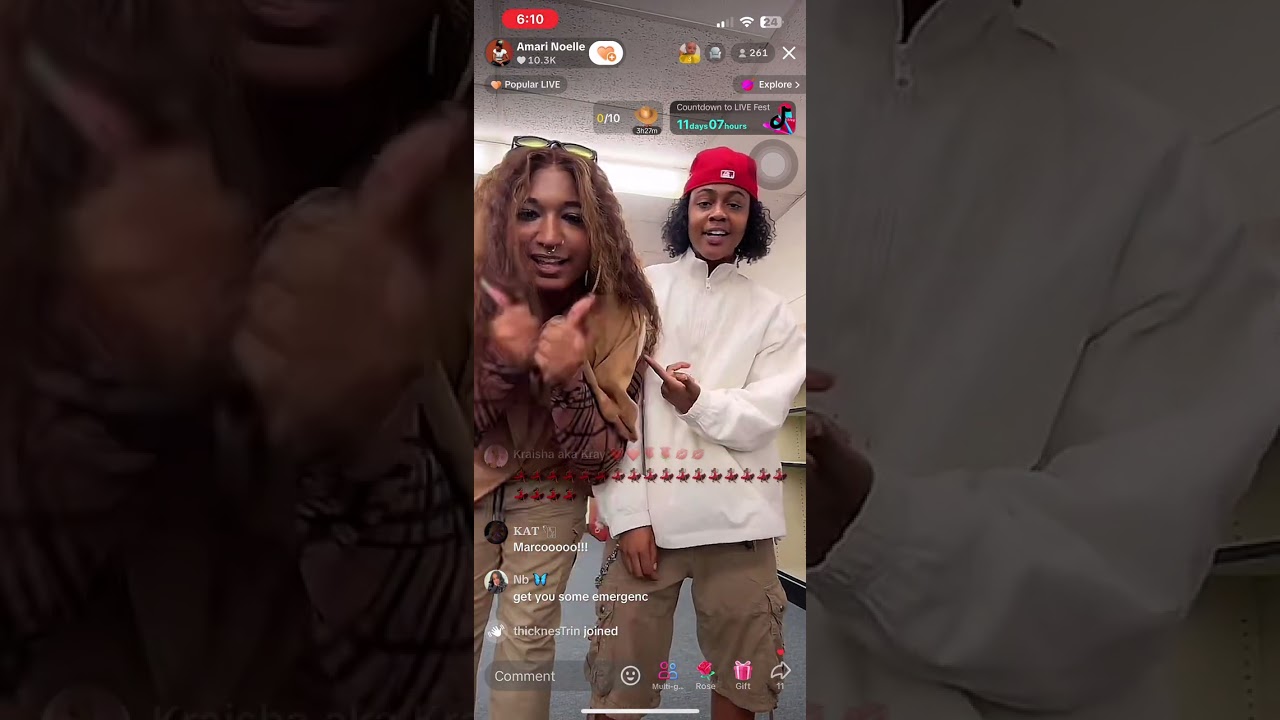 Amari Noelle TikTok live November 9, 2024
