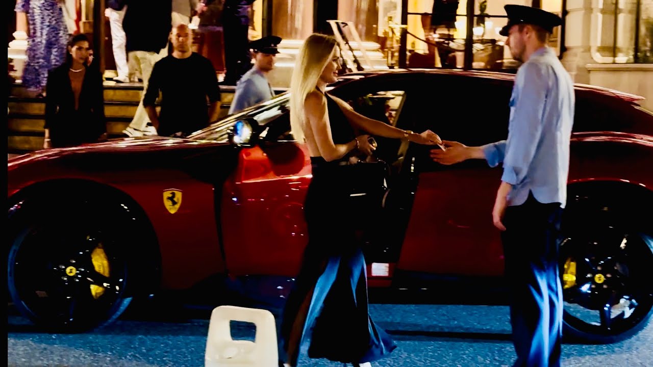 MONACO LADIES BEST SUPERCAR ARRIVALS & BILLIONAIRE LUXURY LIFESTYLE 