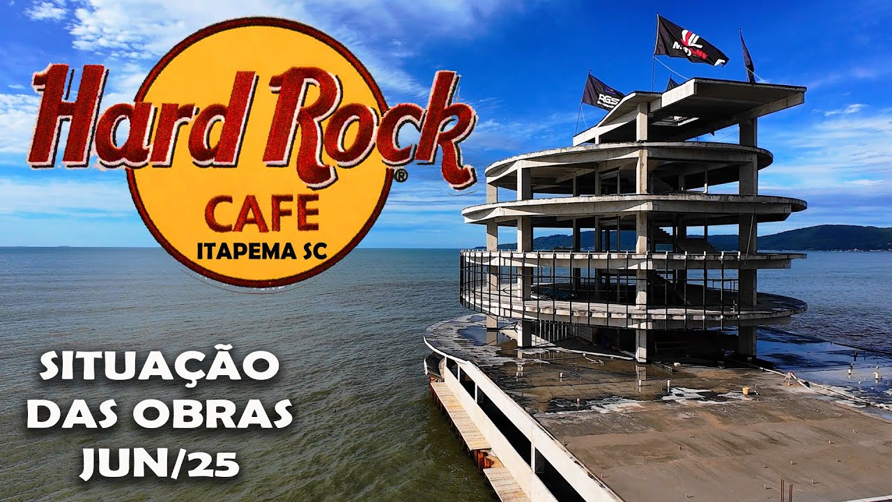 HARD ROCK CAFÉ - ITAPEMA SC - 4K - IMAGENS DAS OBRAS DOCUMENTADAS POR DRONES